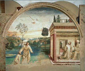 1497 年，西格诺雷利开始绘制《圣... 作者 乔凡尼·安东尼奥·巴齐·索多玛