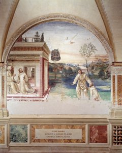 安东尼奥-巴兹（Antonio Bazzi dit il Sodoma）（1477-1549）制作的回廊壁画，讲述了努尔西的圣本笃（480-567）本笃会创始人的生活。