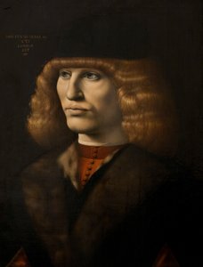 Portrait of a young man, c.1500 (oil on panel)