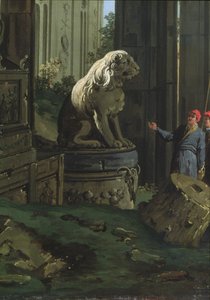 详细信息“Capriccio with Motifs from Padua”，c.1756 作者 乔瓦尼·安东尼奥运河（Canaletto）
