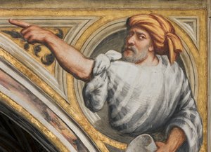 Central Nave, Plume Second Span South, IL Pordenone 1520, Bust with Prophet