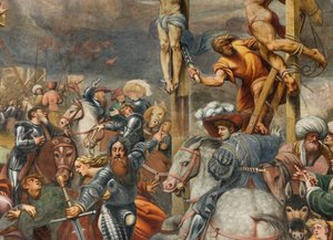 Counterfaccata, IL Pordenone, Crucifixion 1520-21, Detail