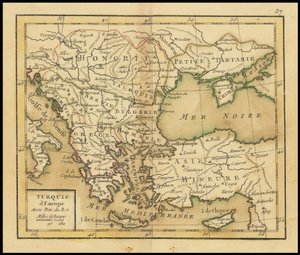 1762 年地图 - 欧洲土耳其 作者 乔凡尼·安东尼奥·里兹·赞尼