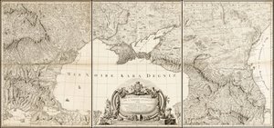 1774 年黑海及土耳其和俄罗斯帝国邻近地区地图 作者 乔凡尼·安东尼奥·里兹·赞尼