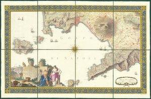 1794 年那不勒斯海湾地图 作者 乔凡尼·安东尼奥·里兹·赞尼