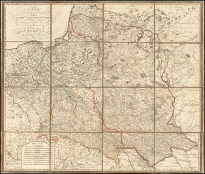 1807 年波兰地图 作者 乔凡尼·安东尼奥·里兹·赞尼