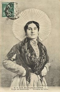 明信片。Mailotte, 水手的女人在厕所里 从Ville/Boulogne-sur-Mer来的