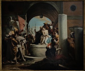 荆棘加冕》复制品，18 世纪中期（布面油画） 作者 乔瓦尼·巴蒂斯塔 (Giovanni Battista) (1696 1770) (workshop of) Tiepolo