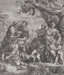 祭祀羊羔的寓意场景，1640-70。