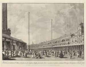 圣马可广场上的基督圣体日游行，1763-1766。