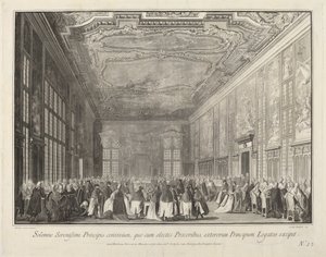 总督在宴会上招待外国大使，1763-1766。