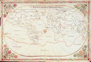 附加说明 11765：世界地图 作者 乔瓦尼·巴蒂斯塔·卡瓦里尼