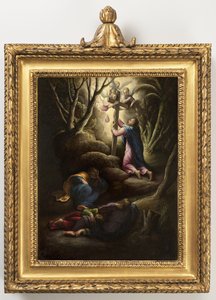 花园里的痛苦，约1595年（铜上油） 作者 乔凡尼·巴蒂斯塔·克雷莫尼尼
