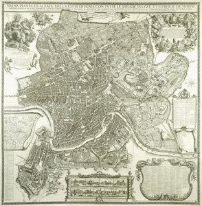 罗马城市规划，1730年