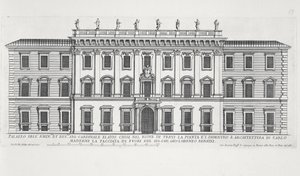 罗马Palazzo Chigi门面的视图，由Matteo di Castello，Carlo Maderno（1556-1629）和Giovanni Bernini（1598-1680）设计