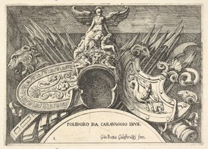 图版1：二楼窗户上方装饰的罗马武器战利品......，1656-58年。