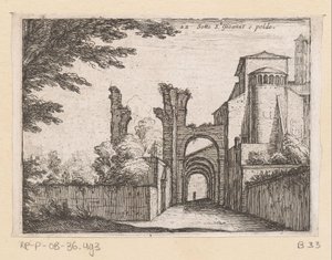 Clivus Scauri en de Santi Giovanni e Paolo
Sotto S.t Gioanne e poldo（物品上的标题）
Gezichten op Rome（系列标题）
Alcune vedute et prospettive di luoghi dishabitati di Roma（系列标题）