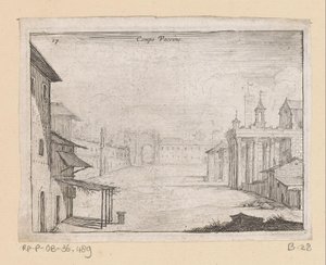 罗马罗马广场上的照片
Campo Vaccino（物体上的标题）
Gezichten op Rome（系列标题）
Alcune vedute et prospettive di luoghi dishabitati di Roma（系列标题）
