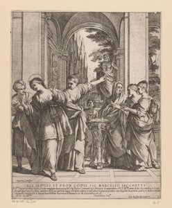圣维维安拒绝向异教诸神献祭 作者 Pietro da Cortona