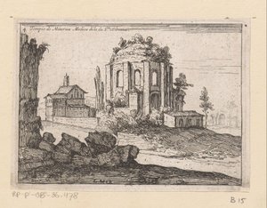 米涅瓦医学神庙的遗迹
米涅瓦神庙（物品上的标题）
Gezichten op Rome（系列标题）
Alcune vedute et prospettive di luoghi dishabitati di Roma（系列标题）