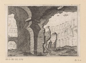 罗马斗兽场遗址
Listesso（物品标题）
Gezichten op Rome（系列标题）
Alcune vedute et prospettive di luoghi dishabitati di Roma（系列标题） 作者 乔瓦尼·巴蒂斯塔（Giovanni Battista Mercati）
