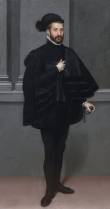 黑衣骑士。 1567 作者 乔瓦尼·巴蒂斯塔·莫罗尼