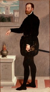 伯爵 Pietro Secco-Suardi 的肖像 Giovan Battista Moroni (Giovanbattista, Giovanni Battista)（约 1529-1578）1563 年太阳 182x102 厘米佛罗伦萨，乌菲兹美术馆（乌菲兹美术馆） 作者 乔瓦尼·巴蒂斯塔·莫罗尼