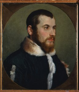 Portrait of a young man, c.1560 (oil on canvas) 作者 乔瓦尼·巴蒂斯塔·莫罗尼