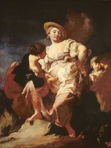 算命先生（L&39;Indivona），1740年 作者 乔凡尼·巴蒂斯塔·皮亚泽塔