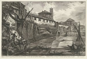 Cloaca Maxima te Rome
塔尔奎尼奥-苏比波（Tarquinio Superbo）建造的古代 Sostrizioni（......）的景色（物体上的标题
罗马风景（系列标题）
建筑师皮拉内西（Giambattista Piranesi）绘制并雕刻的罗马风景图（系列标题 作者 Giovanni Battista Piranesi