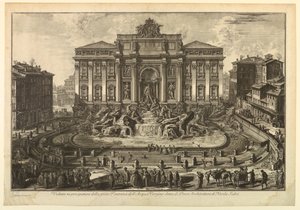 特莱维喷泉 作者 Giovanni-Battista Piranesi