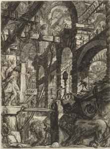 来自皮拉内西，乔万尼-巴蒂斯塔（1720-1778）的《想象的监狱》系列。铜版画，约1761年，私人收藏 作者 乔凡尼·巴蒂斯塔·皮拉涅西