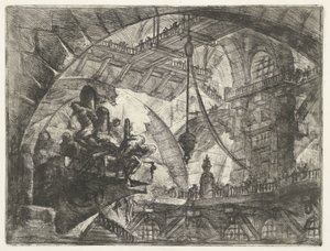 优秀平台上的囚犯地牢
地下城（系列名称）
Invenzioni Capric di Carceri all Acqua Forte（系列名称） 作者 乔瓦尼·布沙尔