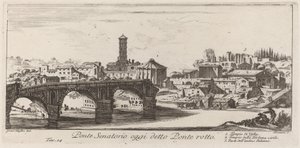 参议院大桥今天被称为Ponte Rotto 作者 乔凡尼·巴蒂斯塔·皮拉涅西