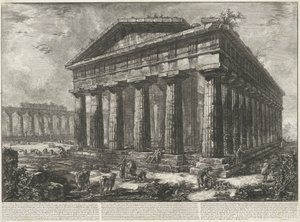 佩斯图姆的海神庙
Vue du temple de Neptune, Dieu tutélaire de l