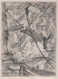 吊桥，来自卡尔塞里 d 作者 Giovanni-Battista Piranesi