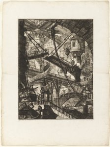 吊桥》，《想象中的监狱》第 7 版 作者 Giovanni-Battista Piranesi