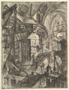 圆塔，来自Carceri dinvenzione虚构监狱，ca。 1749-50。 作者 乔凡尼·巴蒂斯塔·皮拉涅西