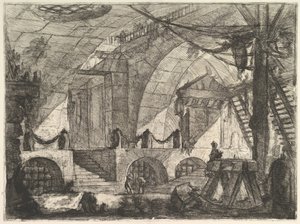 锯齿马，来自Carceri dinvenzione Imaginary Prisons，ca。 1749-50。 作者 乔凡尼·巴蒂斯塔·皮拉涅西