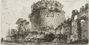 凯西莉亚-梅泰拉墓，名为 Capo di Bove[牛头]，《凯旋门和其他古迹的一些景观》第 20 版 作者 乔凡尼·巴蒂斯塔·皮拉涅西