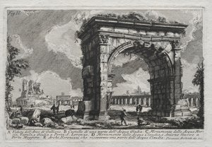 加利埃努斯拱门景观 作者 Giovanni Battista Piranesi