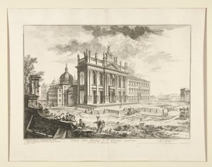圣乔瓦尼-拉特拉塔诺大教堂景观，选自 Vedute di Roma 作者 Giovanni-Battista Piranesi