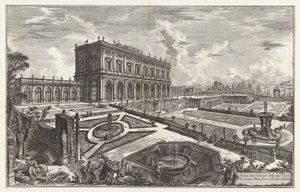 梵蒂冈别墅景观 作者 Giovanni-Battista Piranesi