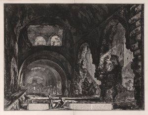 梅塞纳斯别墅内景 作者 Giovanni-Battista Piranesi