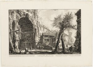 提图斯拱门景观，选自《罗马景观》（Vedute di Roma） 作者 乔凡尼·巴蒂斯塔·皮拉涅西