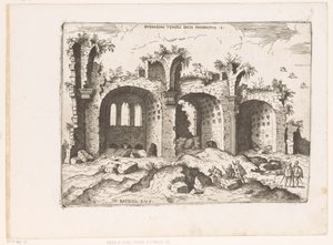 罗马马克森提大殿景观
Ruinarum Templi Pacis Prospectus（物品上的标题）
罗马遗址（系列标题）
Praecipua aliquot Romanae Antiquitatis Ruinarum Monimenta (...) （系列标题）
