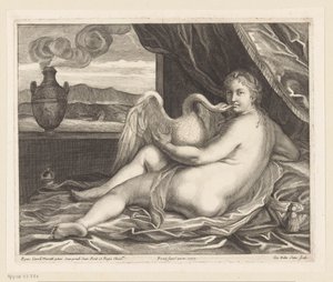 莱达与天鹅 作者 卡洛·马拉塔（Carlo Maratta）