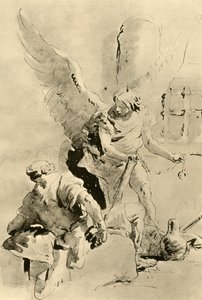 1928年，一位天使出现在使徒彼得在监狱中，1928年 作者 乔凡尼·巴蒂斯塔·提埃波罗
