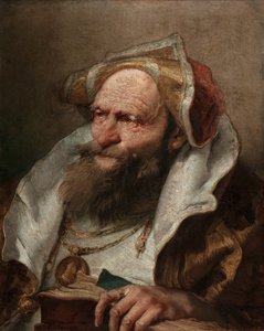 一个老人的半身像，1751-55 作者 乔凡尼·巴蒂斯塔·提埃波罗