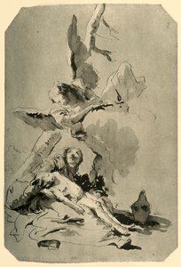 夏甲和以实玛利，1735年，1928年 作者 乔凡尼·巴蒂斯塔·提埃波罗